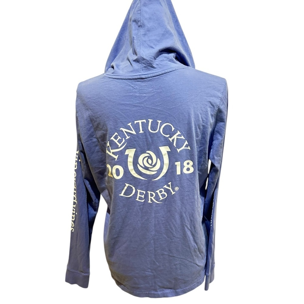 Vineyard Vines Periwinkle blue Hoodie collaboration Kentucky derby 2018 medium - Picture 4 of 8